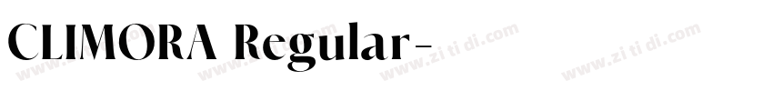CLIMORA Regular字体转换